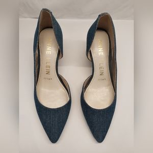 Women's Anne Klein Pumps iFlex Denim Blue Leather